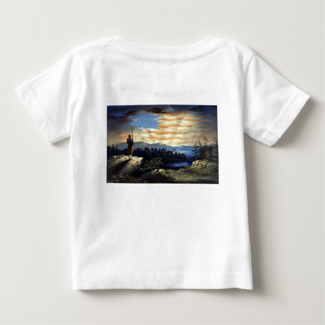 Camiseta A bandeira dos Estados Unidos no Céu, Guerra Civil (Verso)