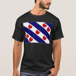 Camiseta A bandeira holandesa de Friesland