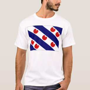 Camiseta A bandeira holandesa de Friesland
