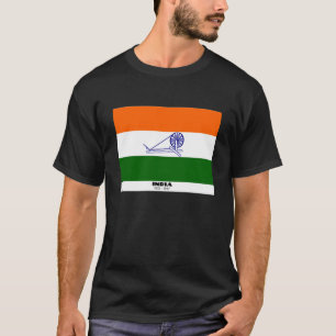 Camiseta A bandeira indiana de 1931 é o último ajustado a c
