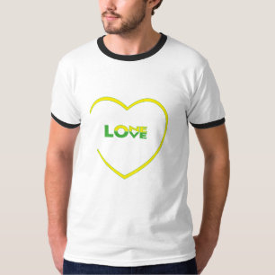 Camiseta A bandeira jamaicana do One Love One Heart é color