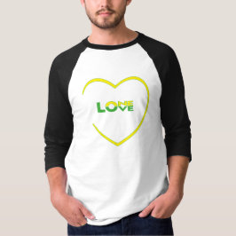 Camiseta A bandeira jamaicana do One Love One Heart é color