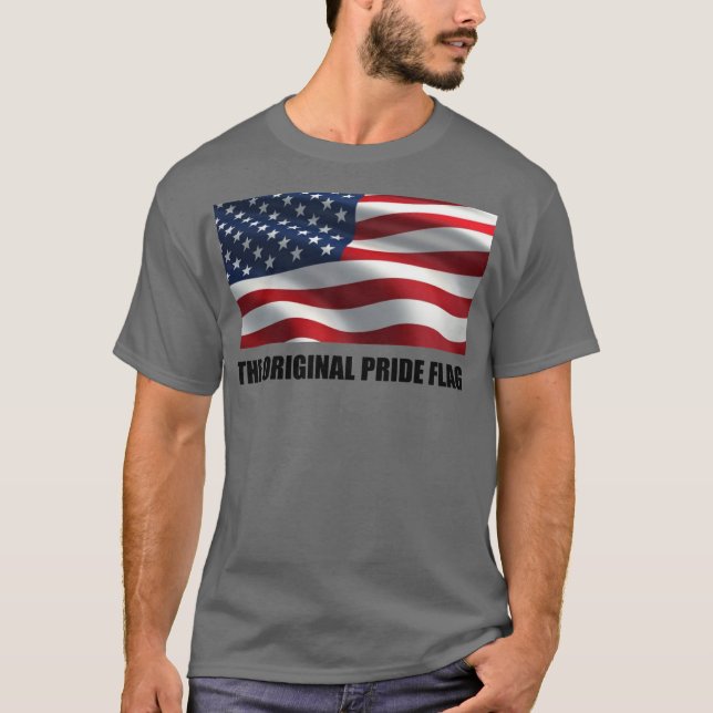 Camiseta A bandeira original do orgulho (Frente)