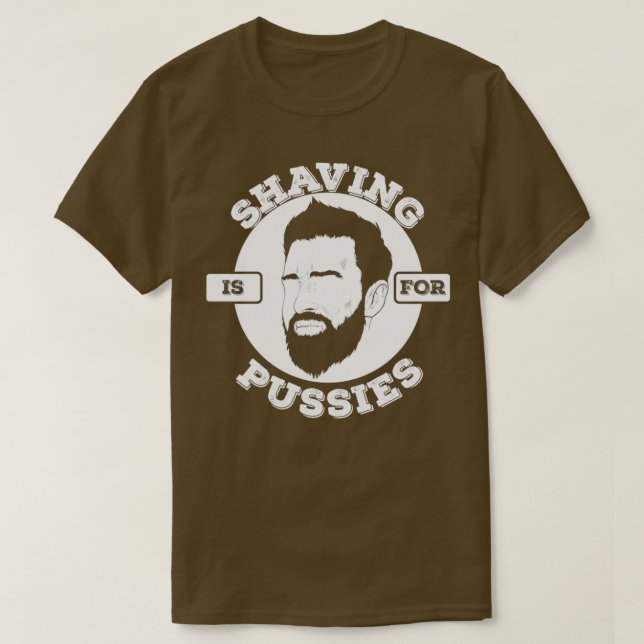 Camiseta A barba de cheio é para bichinhos (Frente do Design)
