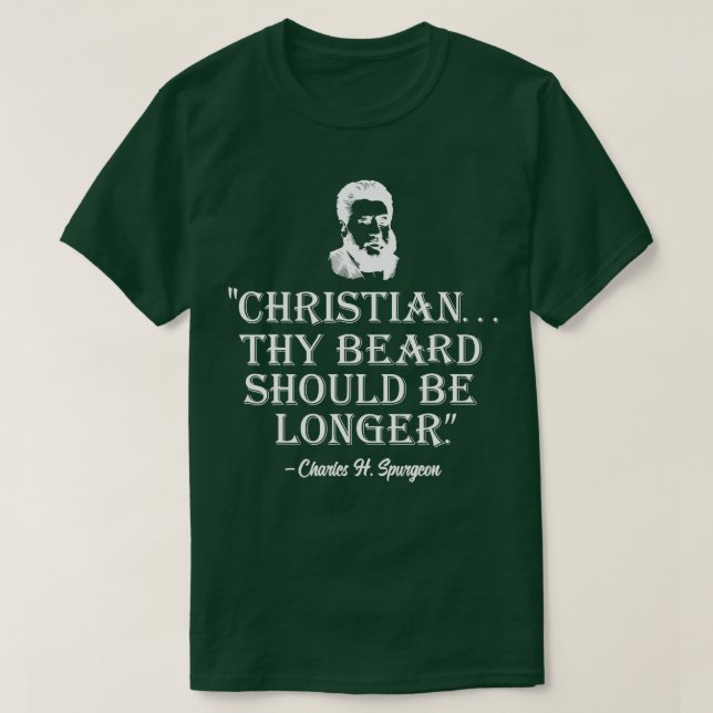 Camiseta A Barba-De-Obra-Cristã Deveria Ser Mais Espurgeon (Frente do Design)