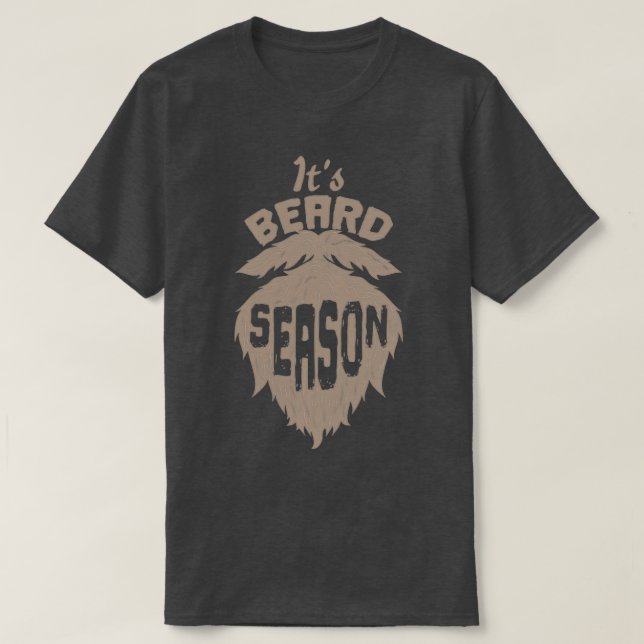 Camiseta A barba do cheio é a estação da barba (Frente do Design)