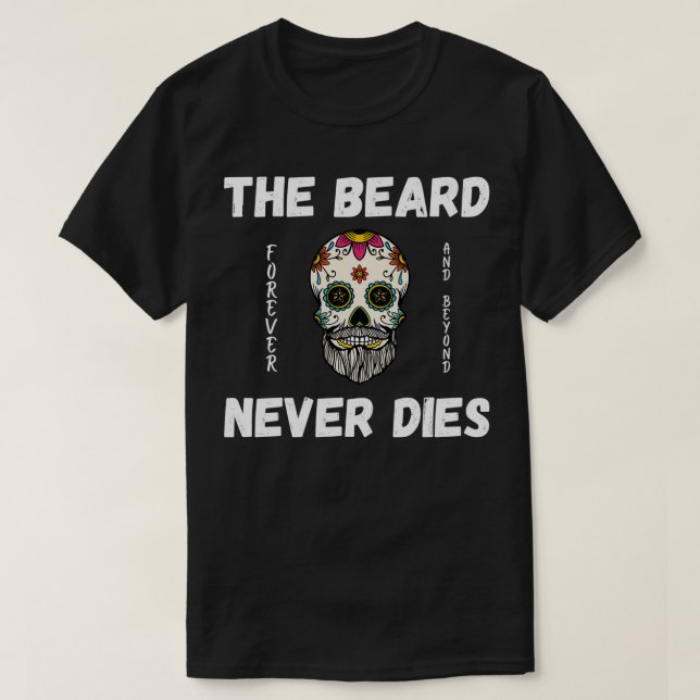 Camiseta A barba nunca morre (Frente do Design)