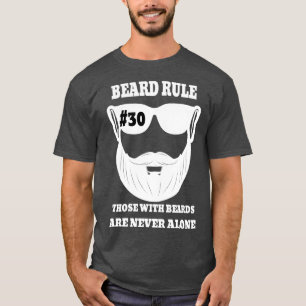 Camiseta A Barba Regra 30 Os Que Têm Barba Nunca Estão Sozi