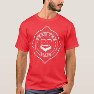 Camiseta A barba tem medo da barba, design de barba engraça