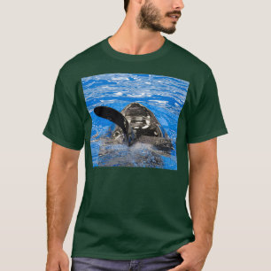 Camiseta A barbatana dorsal de uma baleia assassina