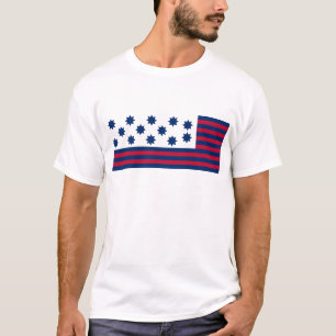 Camiseta A batalha americana da bandeira do tribunal de