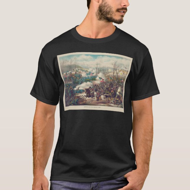 Camiseta A batalha americana da guerra civil da ervilha (Frente)