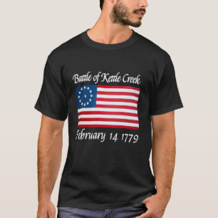 Camiseta A Batalha de Kettle Creek Guerra Revolucionária da