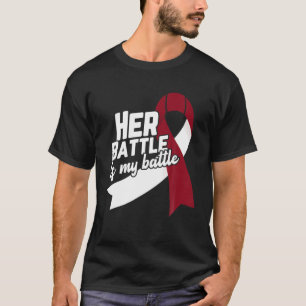 Camiseta A Batalha Dela É Minha Cabeça De Batalha E Cance