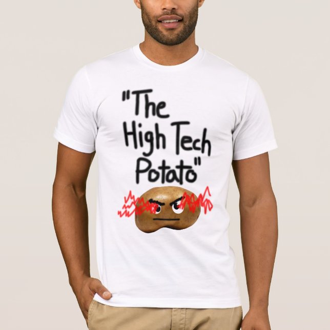 Camiseta a batata alta tecnologia (Frente)