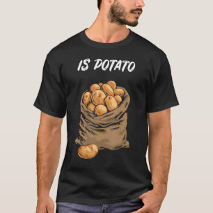 Camiseta A Batata É Vista Na Piada De Televisão Noturna Tar