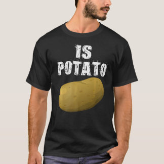 Camiseta A Batata É Vista Na Televisão Noturna Tarde