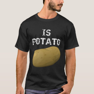 Camiseta A Batata É Vista Na Televisão Noturna Tarde