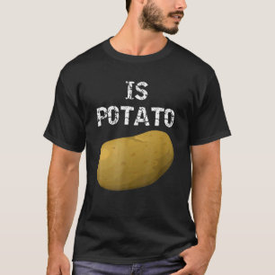 Camiseta A Batata É Vista Na Televisão Noturna Tarde