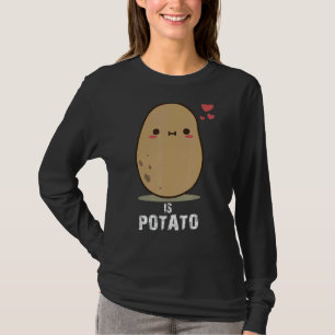 Camiseta A Batata É Vista Na Televisão Noturna Tarde 1
