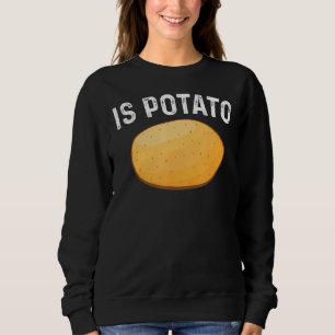 Camiseta A Batata Está Engraçada Na Televisão Noturna Tarde