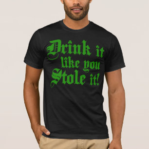 Camiseta A bebida que gosta de você roubou-o