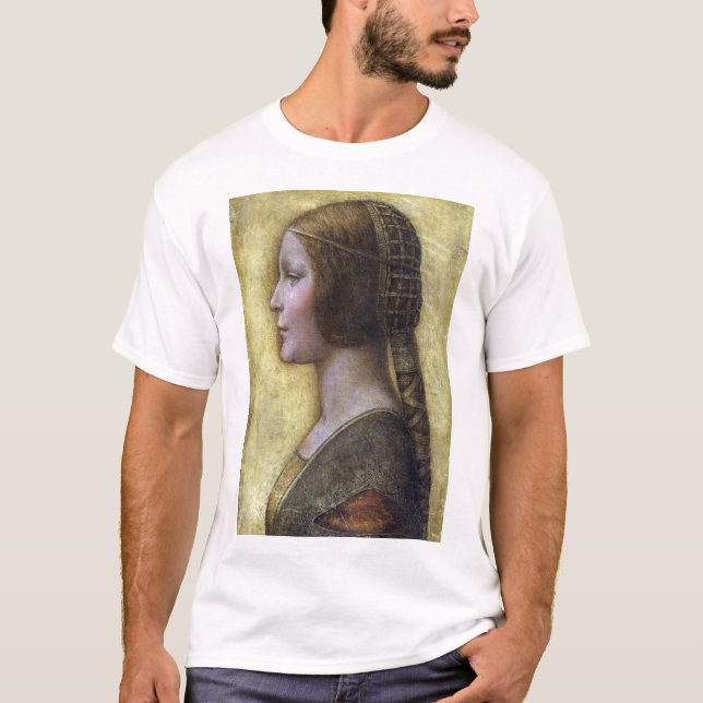 Camiseta A bela princesa, Leonardo da Vinci (Frente)