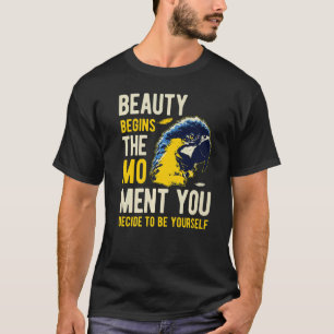 Camiseta A Beleza Começa O Momento Da Inspiração Do Papagai