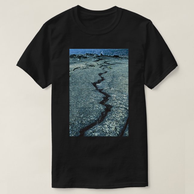 Camiseta A beleza da arte da natureza do "Tearing Earth" (Frente do Design)