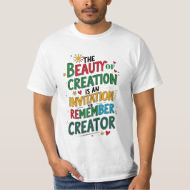 Camiseta A Beleza da Criação - Um Lembrete do Criador