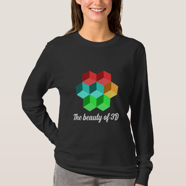 Camiseta A beleza do 3D (Frente)