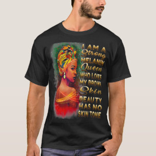 Camiseta A Beleza Não Tem Melanina Afro-Americana Com Tom 