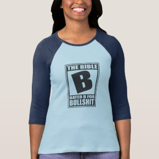 Camiseta A bíblia B avaliado para o Bullshit