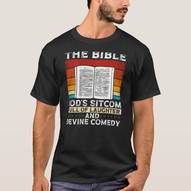 Camiseta A Bíblia do Cheio Sitcom do Raio (Frente)