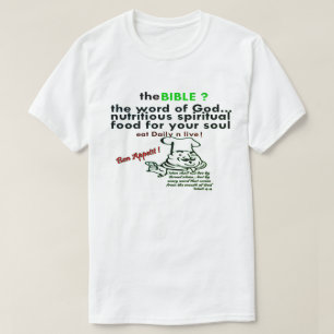 Camiseta A Bíblia - SpiritualComida Para A Sua Alma Cristã