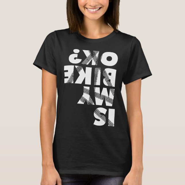 Camiseta A Bicicleta Engraçada É Minha Bicicleta OK (Frente)