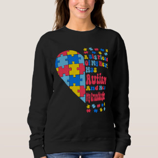 Camiseta A Big Piece Of My Heart Has Autism And He s My Gra