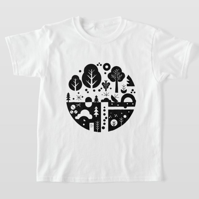 Camiseta A black and white illustration (Postura )
