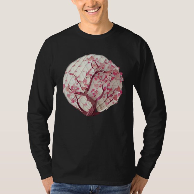 Camiseta A Blossoming Life Cherry Blossom Tree of life Glob (Frente)