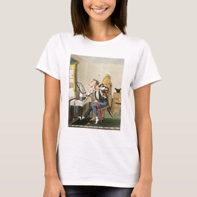 Camiseta A Blunt Razor, pub. de Hunt, 1827 (cor de tchin) (Frente)