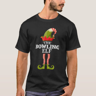 Camiseta A Boliche Elf Engraçado Grupo de Natal Corresponde