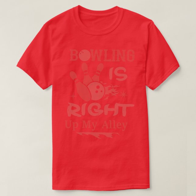 Camiseta A boliche Está Bem No Meu Beco (Frente do Design)