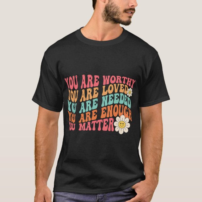 Camiseta A bondade do problema é ser gentil, a saúde mental (Frente)
