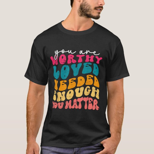 Camiseta A bondade do problema é ser gentil, a saúde mental (Frente)