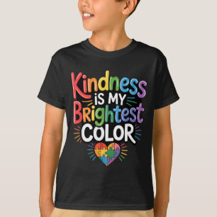 Camiseta A bondade é a cor mais brilhante autismo puzzle am