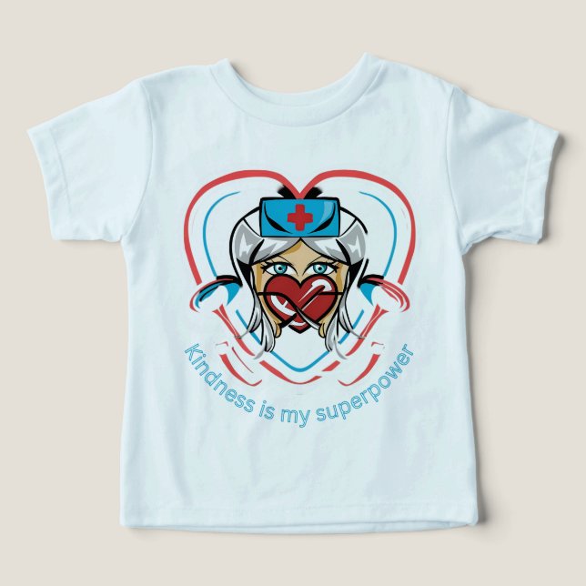 Camiseta A bondade é o meu superpoder (Design frontal)