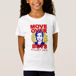 Camiseta A boneca da menina dos meninos de Hillary Clinton
