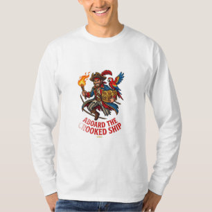 Camiseta A bordo do navio torto