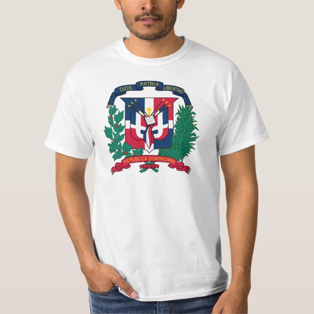 Camiseta A brasão da República Dominicana FAZ (Frente)