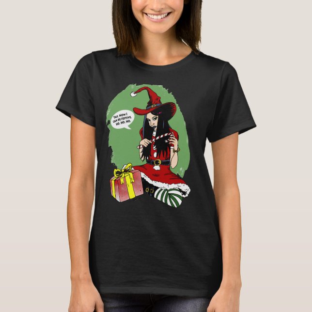 Camiseta A Bruxa de Natal (Frente)